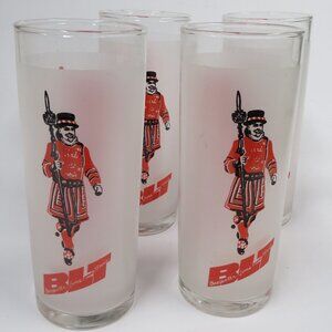 Beefeater (4) Frosted Glasses Gin BLT Lime & Tonic Vintage